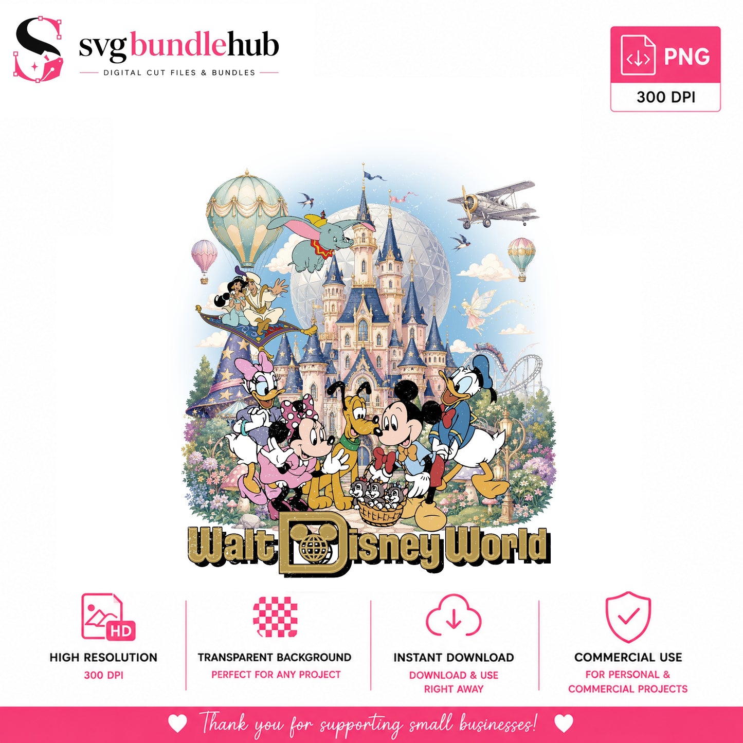 Walt Disney World PNG, Mickey And Friends Castle PNG, Disney Trip PNG