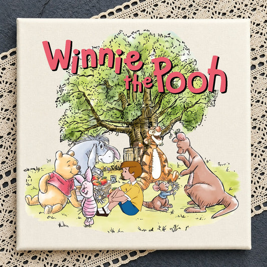 Winnie the Pooh Friends Under Tree PNG | SvgBundleHub