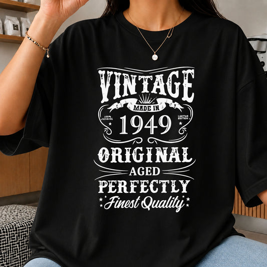 Vintage Made In 1949 Original Aged Perfectly Cricut SVG
