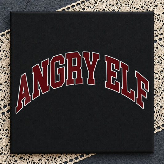 Angry Elf Christmas PNG, Funny Christmas Shirt PNG, Holiday PNG
