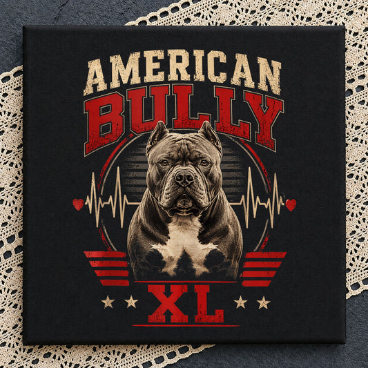 American Bully XL PNG, Pitbull Dog Heartbeat PNG, Bully Dog PNG