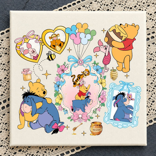 Winnie the Pooh Friends Clipart PNG | SvgBundleHub
