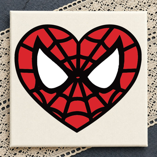 Spiderman Heart SVG, Superhero Love Marvel Cricut Clipart