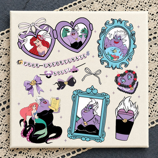 Ursula & Ariel Little Mermaid PNG Bundle | SvgBundleHub