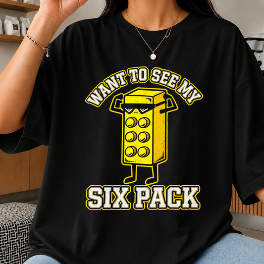 Want To See My Six Pack Lego Brick Flex Funny PNG