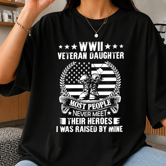 WWII Veteran Daughter Raised By Mine Patriotic SVG