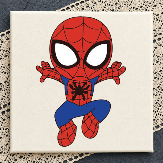 Chibi Spider-Man Superhero SVG, Marvel Cricut Clipart
