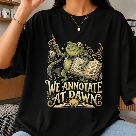 We Annotate At Dawn Frog Highlighter Book Clipart PNG