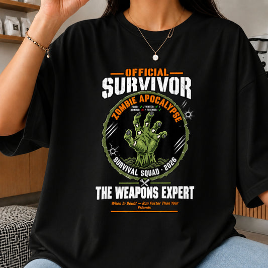 Zombie Apocalypse Survivor Weapons Expert Clipart PNG