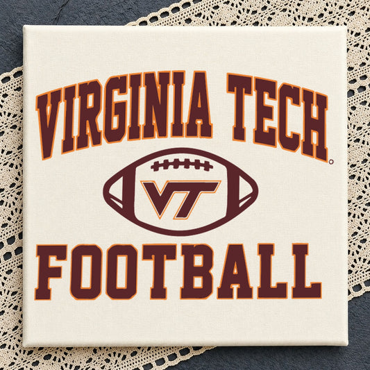 Virginia Tech Football VT Logo SVG, College Team Cricut File