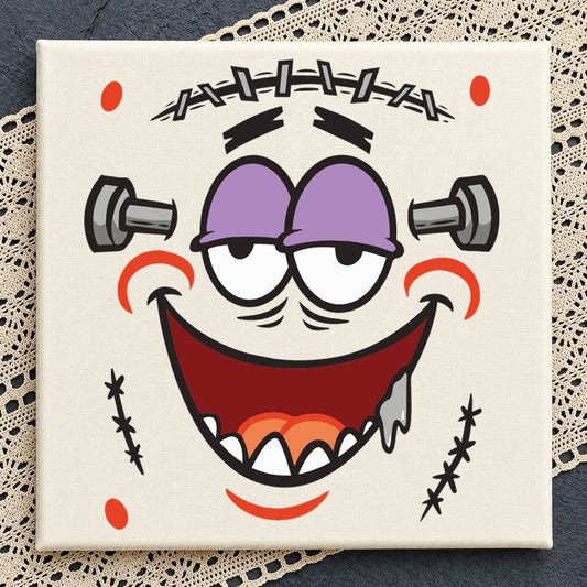 Frankenstein Face SVG, Funny Halloween Monster Clipart