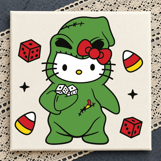 Hello Kitty Oogie Boogie Halloween Costume Clipart SVG