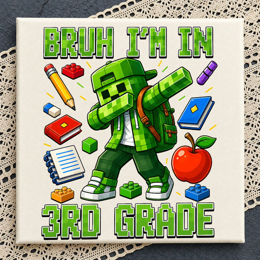 Bruh I'm In Grade Dabbing Creeper PNG | SvgBundleHub
