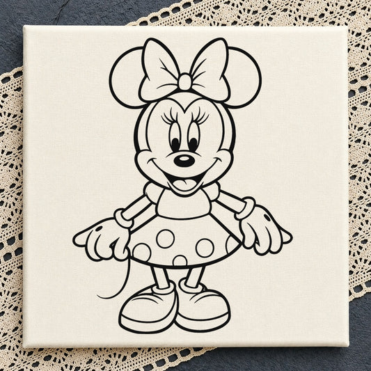 Minnie Mouse Polka Dot Dress Cricut Cut File Clipart SVG