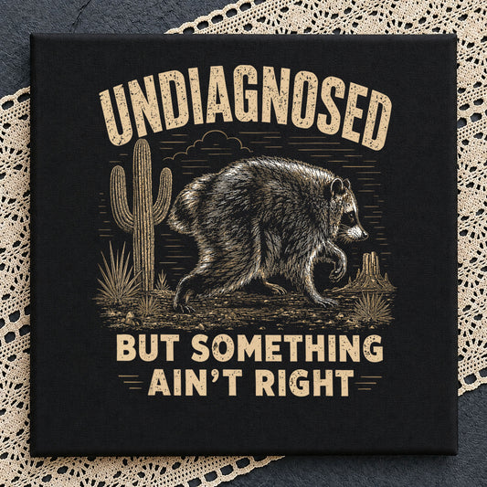 Undiagnosed But Something Aint Right Raccoon PNG, Desert Cactus, Funny