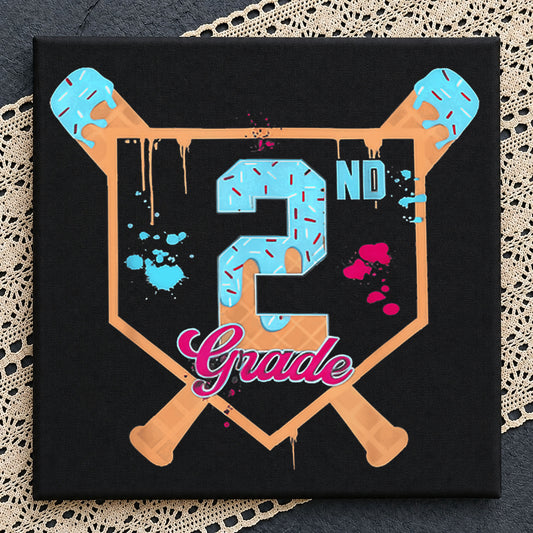 2nd Grade Baseball PNG, Back To School PNG, Second Grade PNG