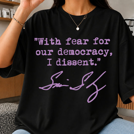 With Fear For Our Democracy I Dissent Sonia Sotomayor SVG