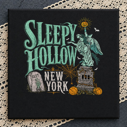 Vintage Sleepy Hollow New York PNG, Halloween Shirt PNG, Spooky Season PNG