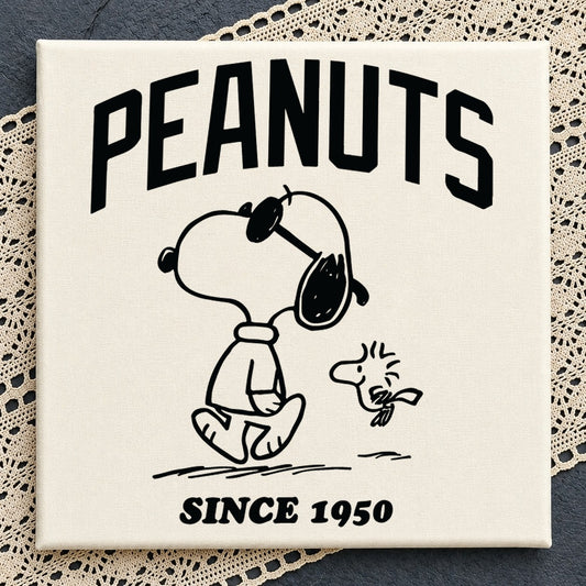 Peanuts Snoopy Woodstock Since 1950 Retro Clipart SVG