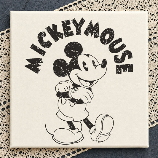 Mickey Mouse Retro SVG PNG, Vintage Disney SVG, Mickey SVG