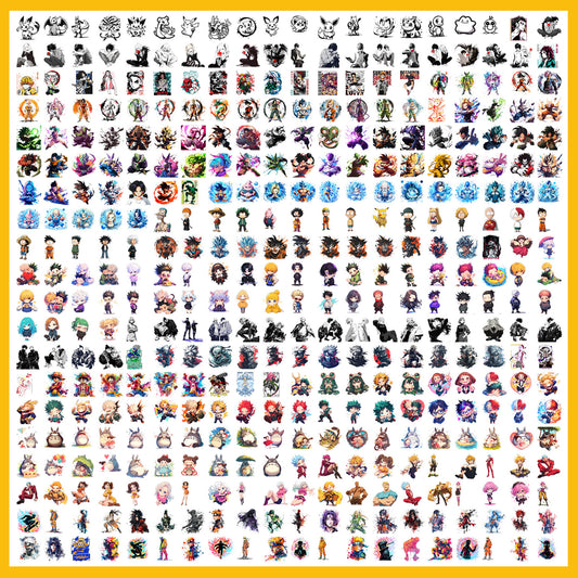 Anime Mega Bundle PNG, 500+ Clipart Designs | SvgBundleHub