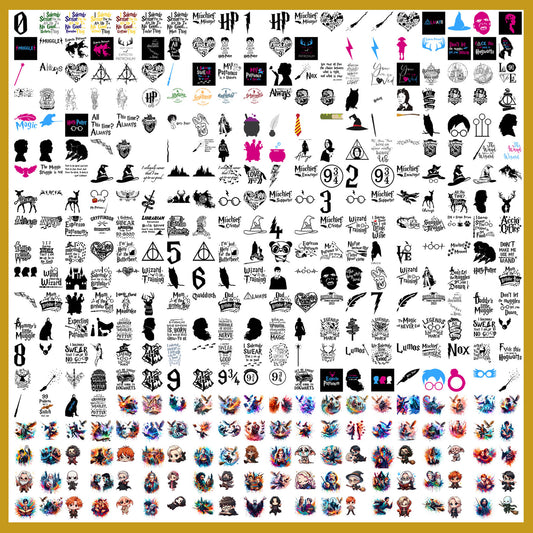 Harry Potter Movies Mega Bundle SVG| SvgBundleHub