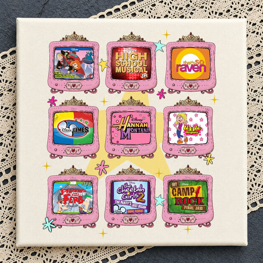2000s Disney Shows Retro TV PNG | SvgBundleHub