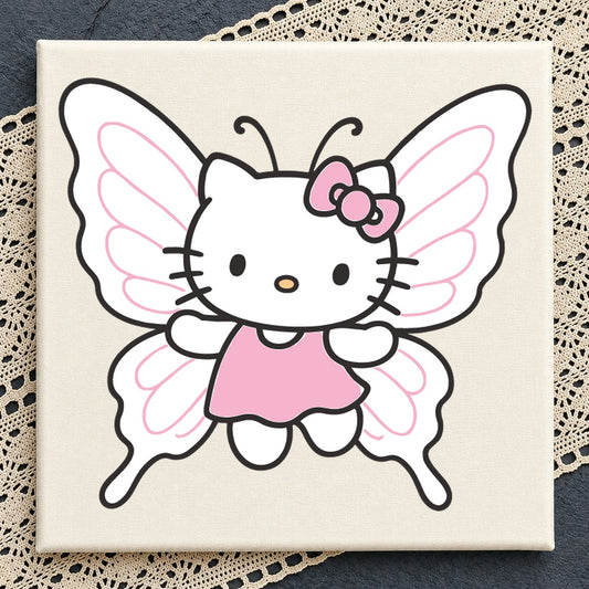 Hello Kitty Butterfly Fairy SVG, Sanrio Cricut Clipart