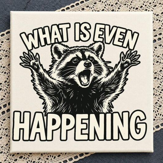 What Is Even Happening Raccoon Funny Animal Cricut SVG