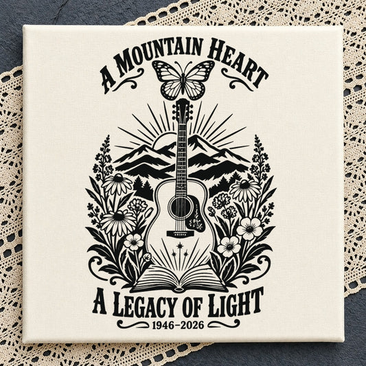 A Mountain Heart Legacy Of Light Guitar Cricut SVG