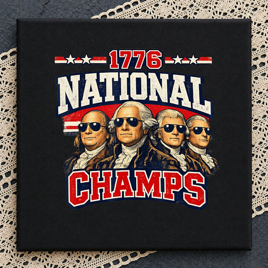 1776 National Champs PNG, 4th Of July PNG, Patriotic America PNG