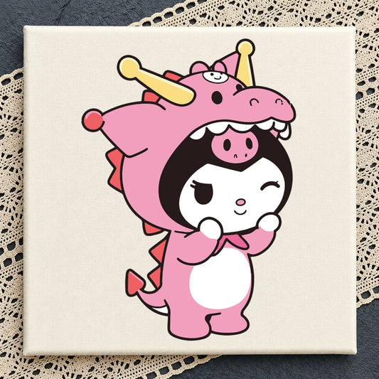 Kuromi Dragon Costume SVG, Cute Sanrio Cricut Clipart