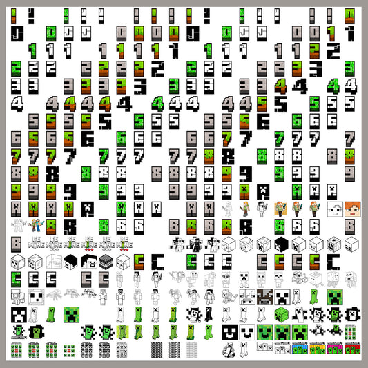 Minecraft Games Mega Bundle PNG | SvgBundleHub