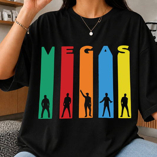 Vegas Colorful Silhouette SVG, Music Band Cricut Cut File