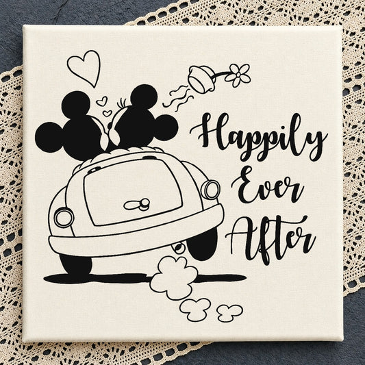 Mickey Minnie Happily Ever After SVG, Disney Wedding SVG PNG