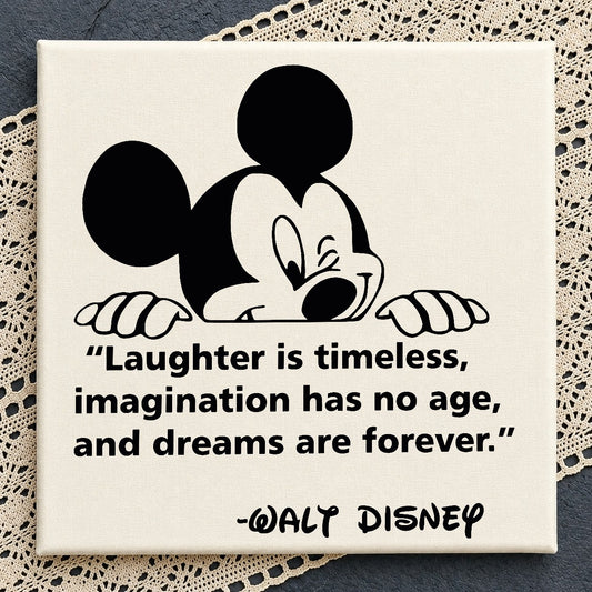 Mickey Mouse Peeking SVG, Disney Quote SVG, Walt Disney PNG