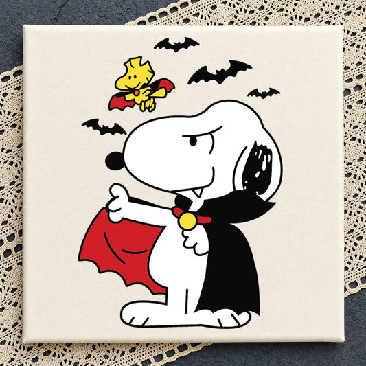 Snoopy Woodstock Vampire Halloween Cricut Cut File SVG