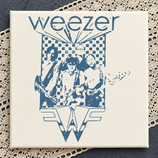 Weezer Rock Band SVG, Retro Music Cricut Cut File