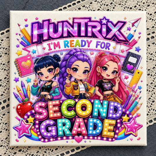 Huntrix Ready for School Grade Bundle PNG | SvgBundleHub