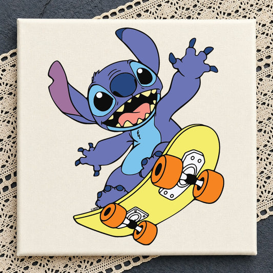 Stitch Skateboarding SVG, Disney Lilo Cricut Cut File