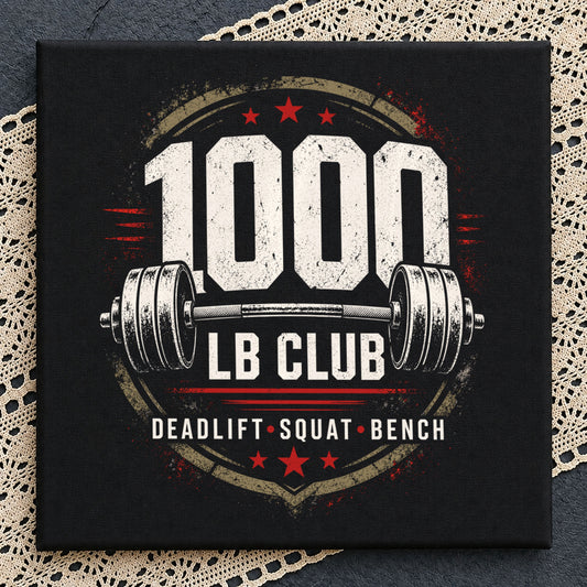 1000 Lb Club PNG, Powerlifting Gym Shirt PNG, Deadlift Squat Bench PNG