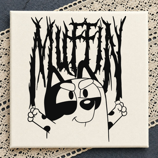 Muffin Bluey Metal Rock Horror Cricut Cut File SVG