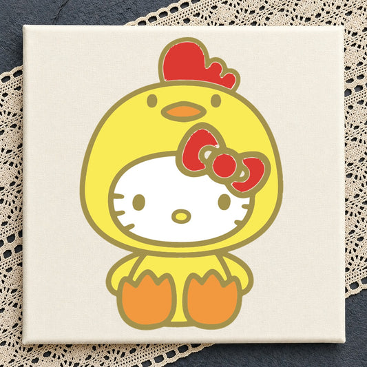 Hello Kitty Chicken Costume Kawaii Cricut Cut File SVG