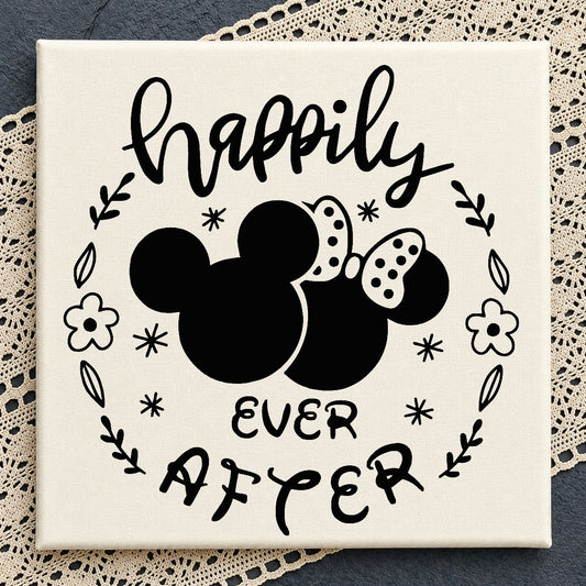 Disney Wedding SVG Bundle, Mickey Minnie Happily Ever After, Disney SVG PNG