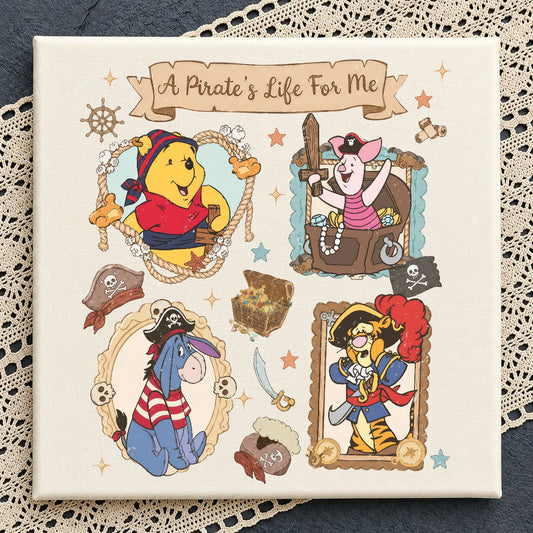 Winnie Pooh Pirate PNG, Friends Crew Design | SvgBundleHub