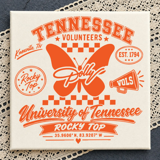 University of Tennessee Dolly Rocky Top Butterfly SVG