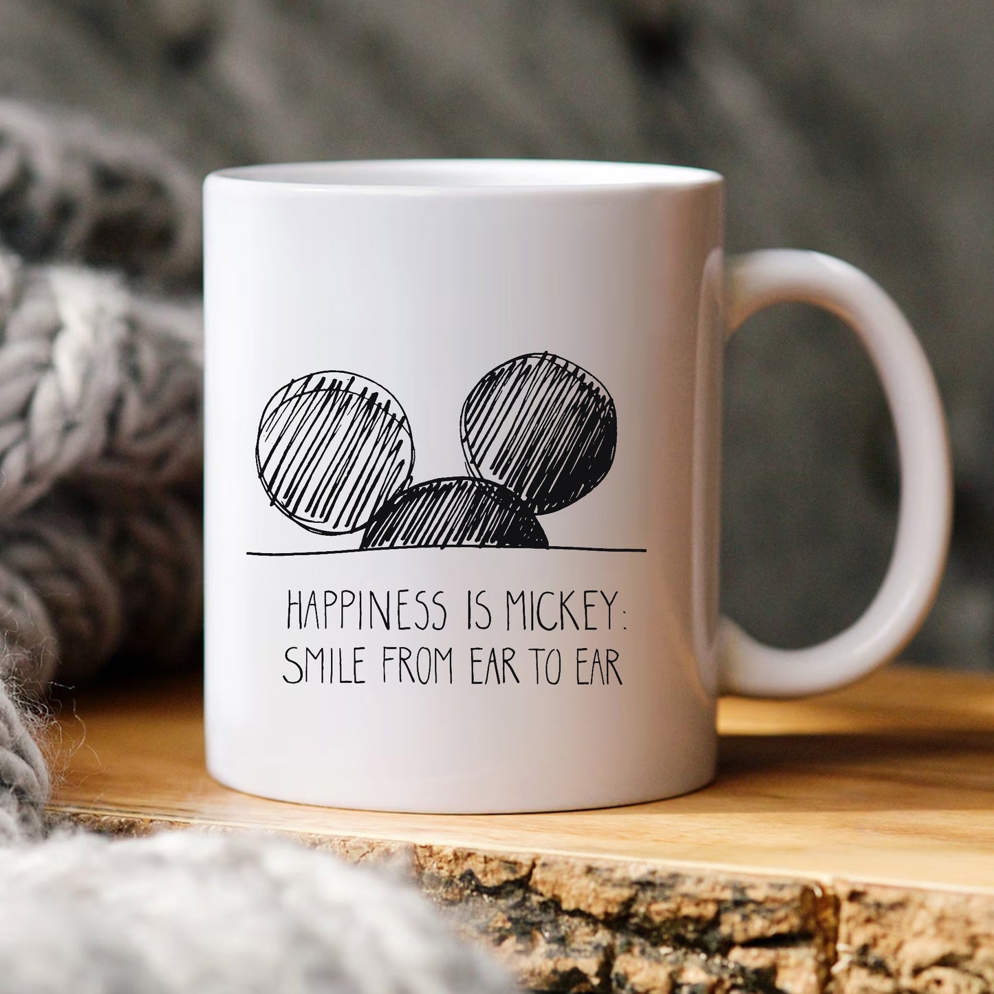 Mickey Mouse Ears SVG, Happiness Is Mickey Smile, Disney SVG PNG