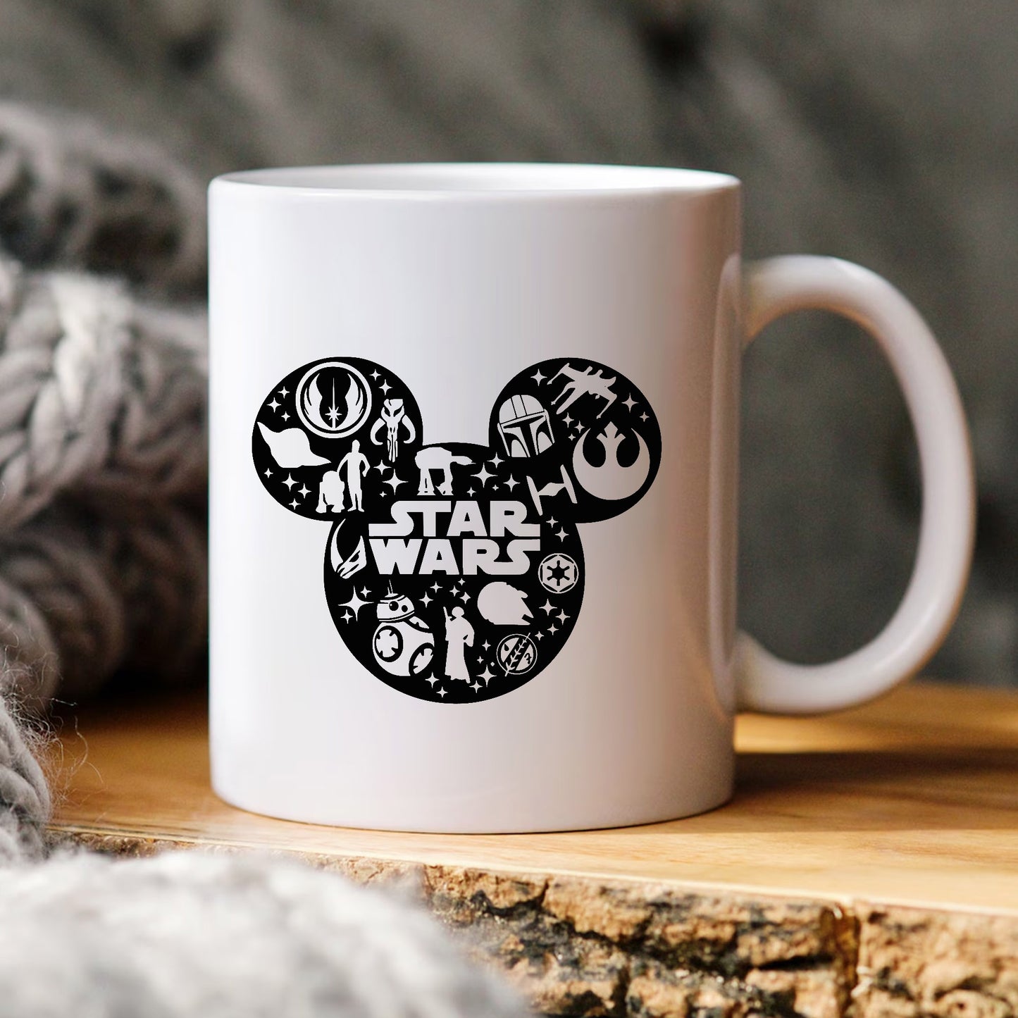 Star Wars Mickey Mouse Head SVG, Disney SVG PNG, Star Wars SVG