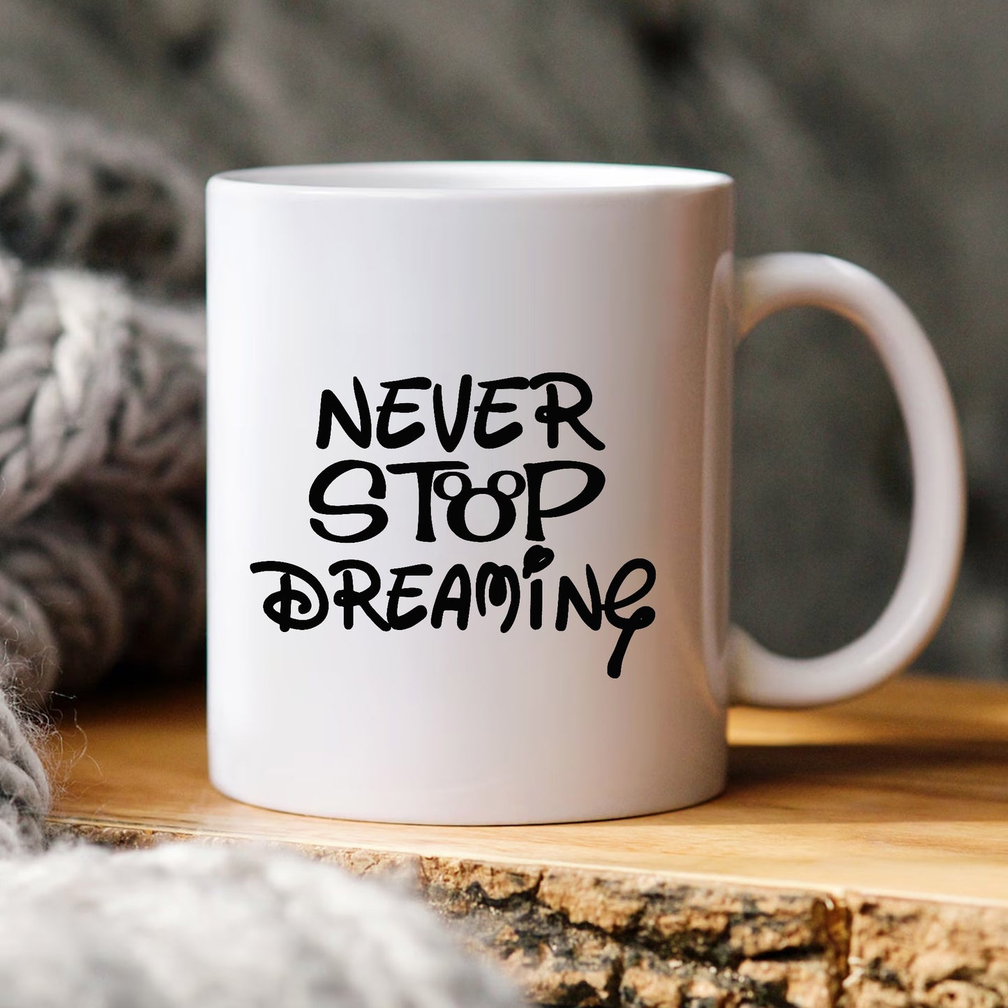 Never Stop Dreaming SVG, Disney Quote SVG, Inspirational SVG PNG