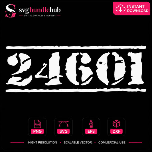 2401 SVG, Grunge Distressed Typeface Vinyl Cut File
